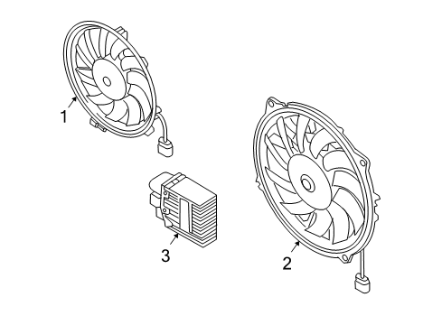 2005 Audi S4 Cooling System, Radiator, Water Pump, Cooling Fan Diagram 2