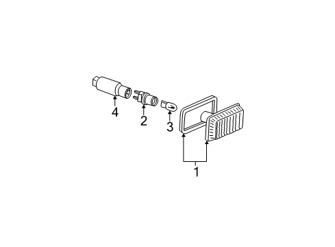 1998 Audi A6 Quattro Side Repeater Lamps