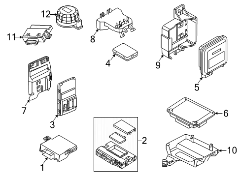 2023 Audi A5 Quattro Electrical Components Diagram 2