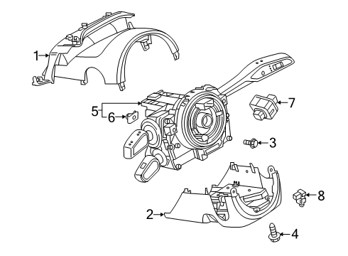 2020 Audi A8 Quattro Shroud, Switches & Levers