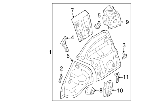 2024 Audi Q4 e-tron Inner Structure  Diagram 1