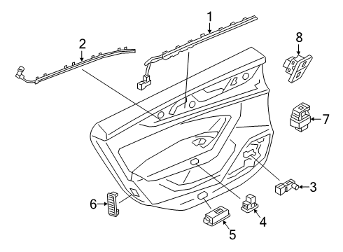 2023 Audi S7 Sportback Front Door - Electrical Diagram 4