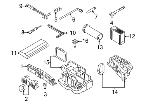 2022 Audi RS7 Sportback Jack & Components