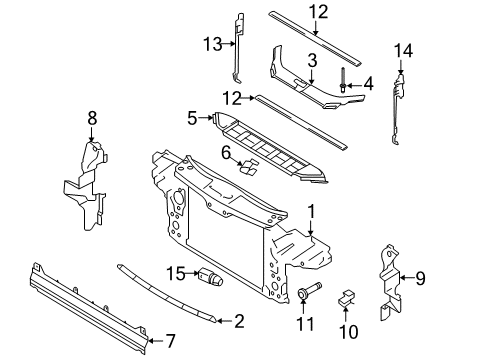 2013 Audi Q7 Radiator Support