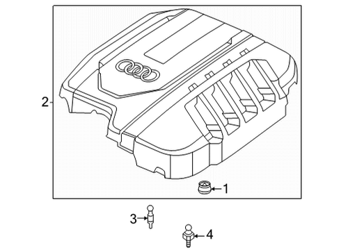 2021 Audi A4 allroad Engine Appearance Cover