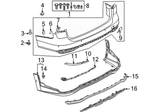 2020 Audi A6 allroad Bumper & Components - Rear Diagram 2