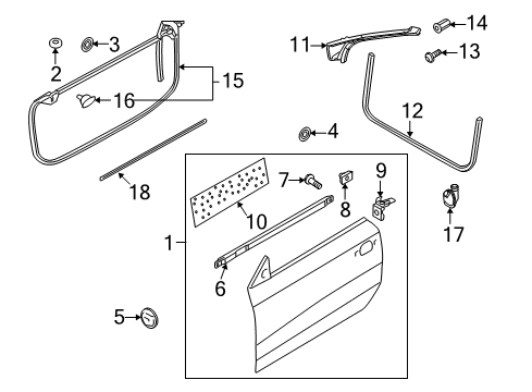 2013 Audi RS5 Door & Components, Exterior Trim