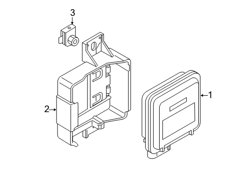 2022 Audi A7 Sportback Electrical Components - Front Bumper Diagram 3