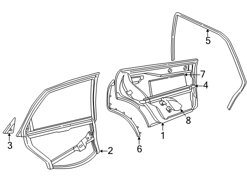 1996 Audi A4 Rear Door