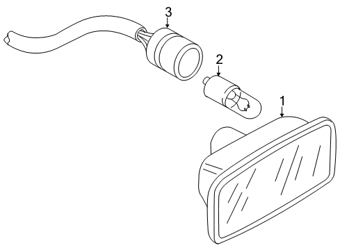 2009 Audi S4 Side Repeater Lamps