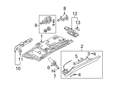 2006 Audi A6 Quattro Glove Box