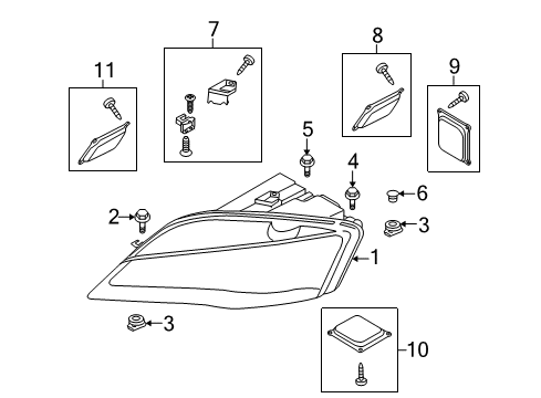 2012 Audi R8 Daytime Running Lamps