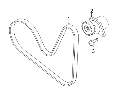 2015 Audi A3 Belts & Pulleys, Maintenance Diagram 1