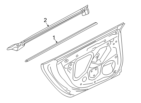 2023 Audi A7 Sportback Exterior Trim - Rear Door