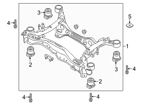 2017 Audi A4 allroad Suspension Mounting - Rear