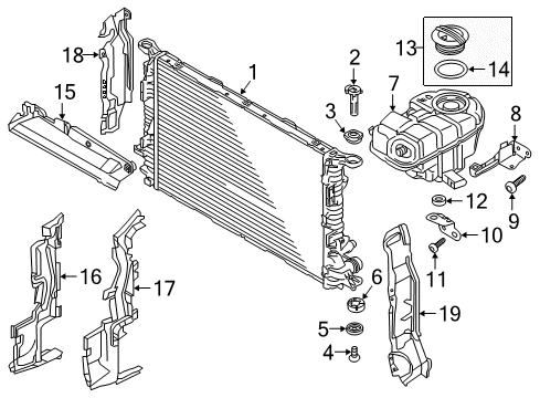 2016 Audi RS7 Radiator & Components, Water Pump Diagram 2