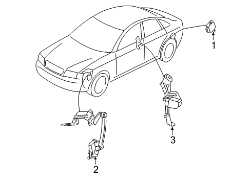 2007 Audi S4 Electrical Components Diagram 2