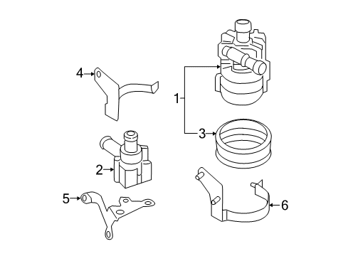 2018 Audi S7 Water Pump Diagram 1