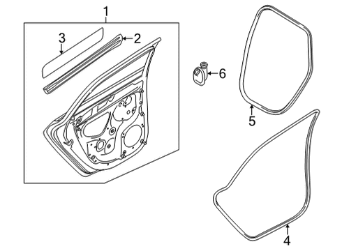 2024 Audi S3 Door & Components Diagram 2