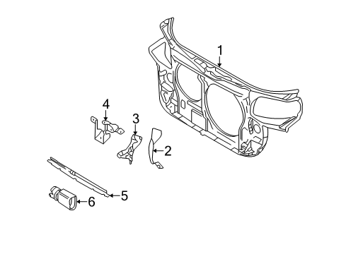 2007 Audi RS4 Radiator Support