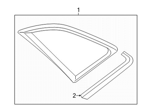 2021 Audi RS6 Avant Glass & Hardware - Quarter Panel