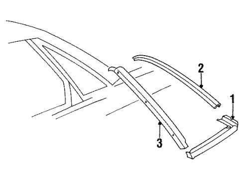 1992 Audi V8 Quattro Glass & Hardware - Quarter Panel