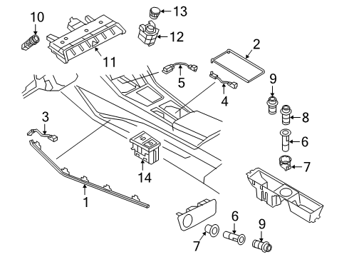 2022 Audi Q3 Electrical Components - Console