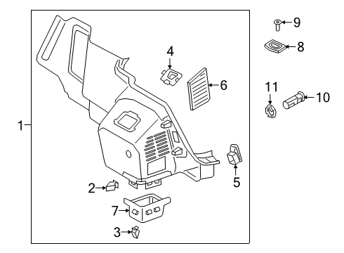 2023 Audi S8 Interior Trim - Rear Body Diagram 2