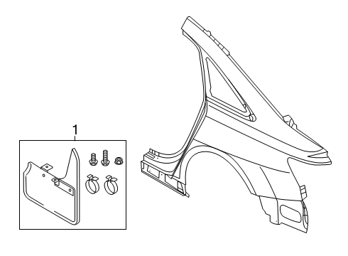 2022 Audi S6 Exterior Trim - Quarter Panel