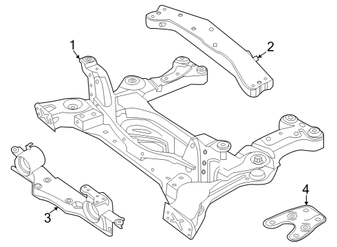 2022 Audi Q4 e-tron Sportback Suspension Mounting - Front