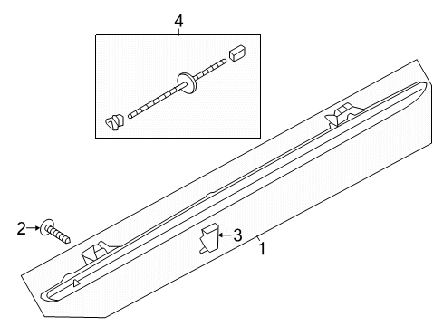 2023 Audi Q7 High Mount Lamps