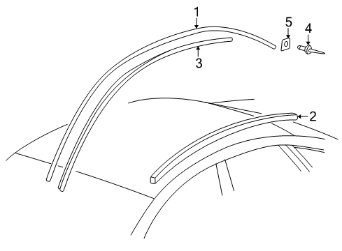 1998 Audi A6 Quattro Exterior Trim - Roof