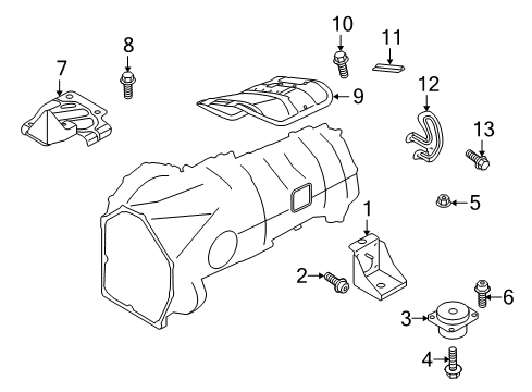 2012 Audi R8 Engine & Trans Mounting Diagram 3