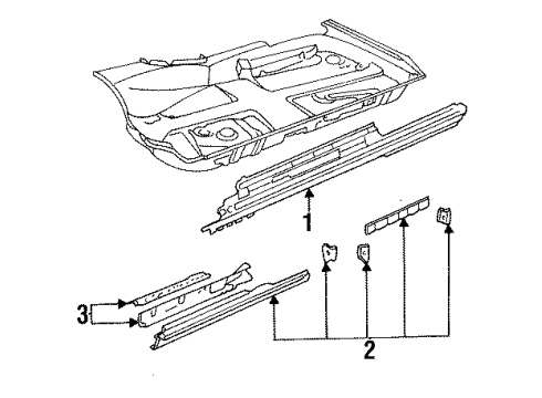 1998 Audi Cabriolet Rocker Panel