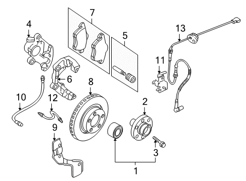 2005 Audi Allroad Quattro Brake Components