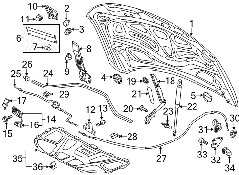 2018 Audi RS7 Hood & Components