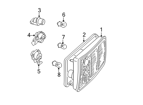 1997 Audi A8 Tail Lamps Diagram 2