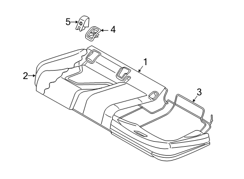 2017 Audi Q3 Quattro Rear Seat Components