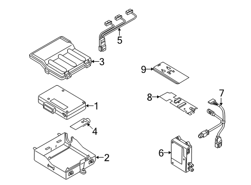 2010 Audi Q5 Communication System Components