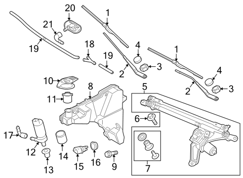 2022 Audi Q5 Wiper & Washer Components