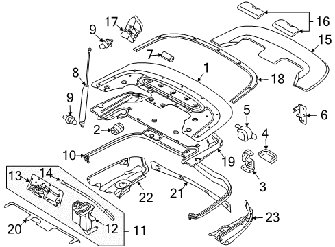 2004 Audi S4 Covers & Trim - Top