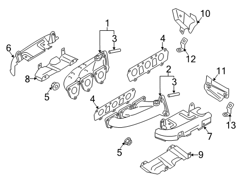 2018 Audi A8 Quattro Exhaust Manifold