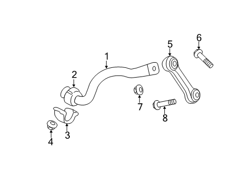 2010 Audi Q5 Stabilizer Bar & Components - Front