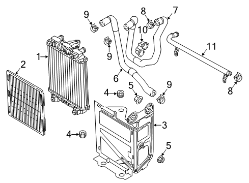 2016 Audi S3 Radiator & Components Diagram 2