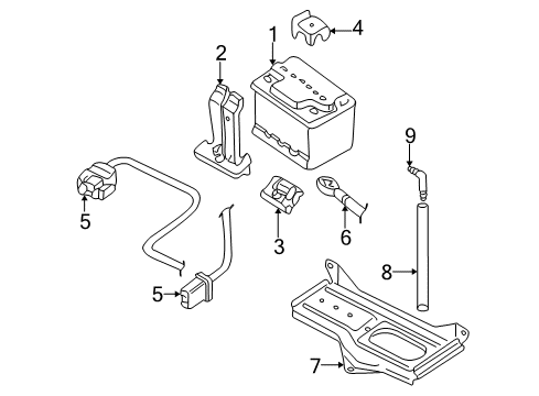 2001 Audi A6 Quattro Battery