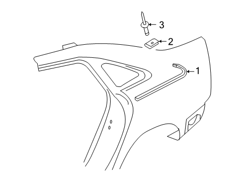 2011 Audi S6 Exterior Trim - Quarter Panel