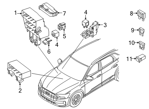 2021 Audi e-tron Sportback Fuse & Relay Diagram 3