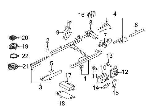 2013 Audi RS5 Power Seats Diagram 4