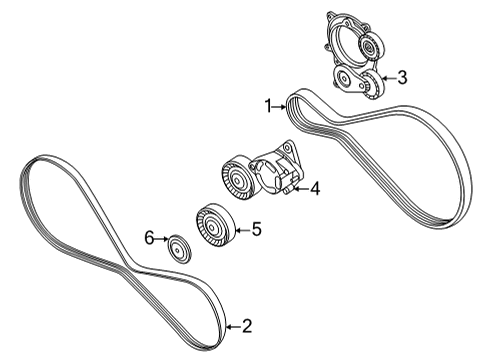 2021 Audi RS6 Avant Belts & Pulleys