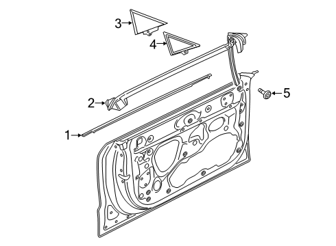 2023 Audi A7 Sportback Exterior Trim - Front Door